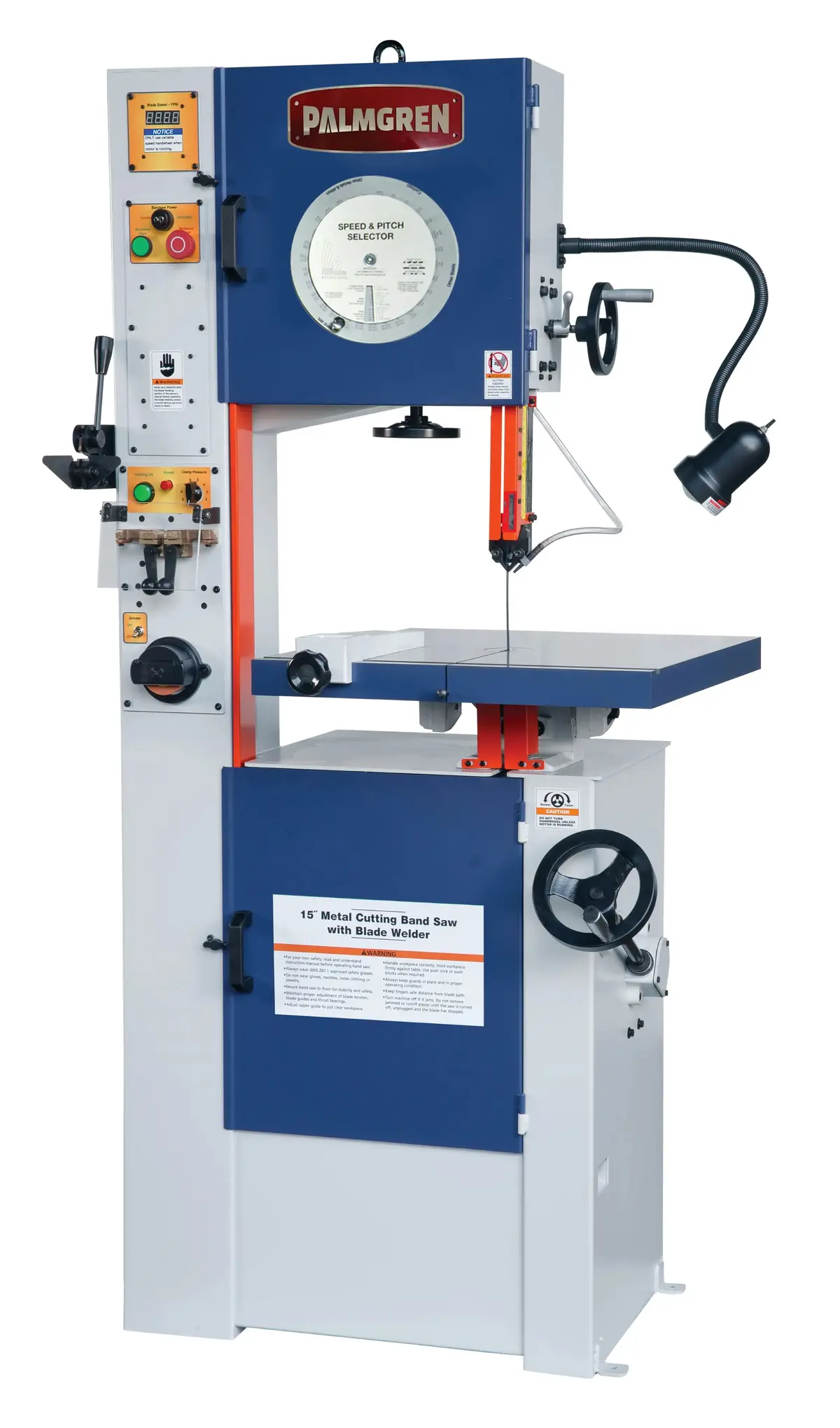 15" Variable Speed Vertical Band Saw W/Welder 1