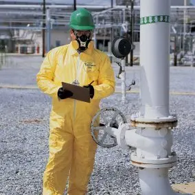Yellow DuPont Tychem 2000 Chemical-Resistant Coveralls – Pack of 12
