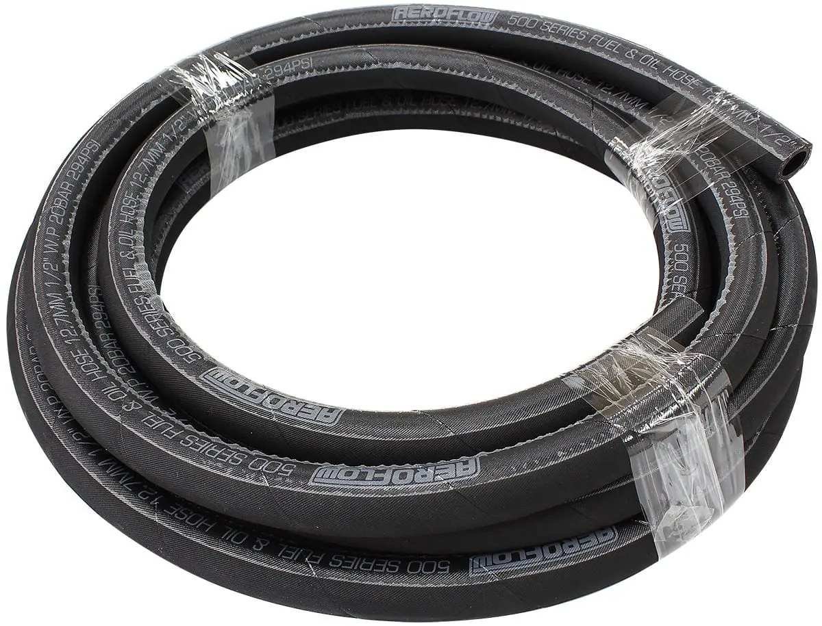 500 Series Black Push-Lock An-5 Hose – 6-Foot Length (Af500-05-6Mblk) 1