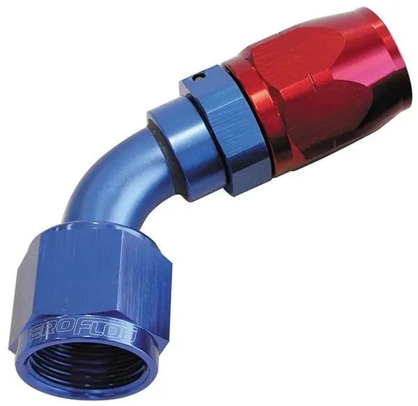 Af508-06 60° Swivel Hose Fitting – -6An Straight Barb For 500 Series Cutters 1