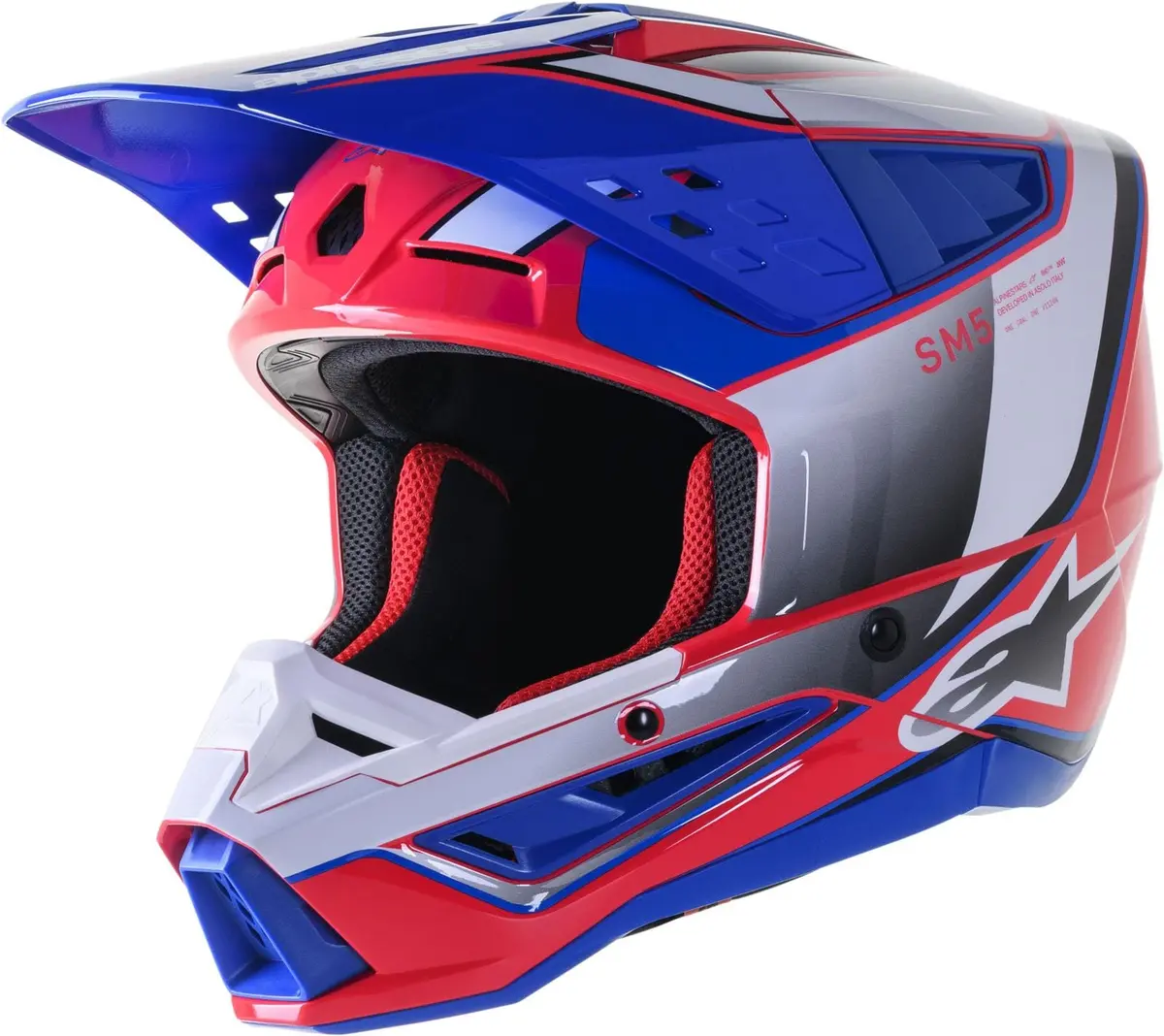 Alpinestars 8306823-2387-M Sm5 Motocross Helmet – Lightweight Composite Shell 1