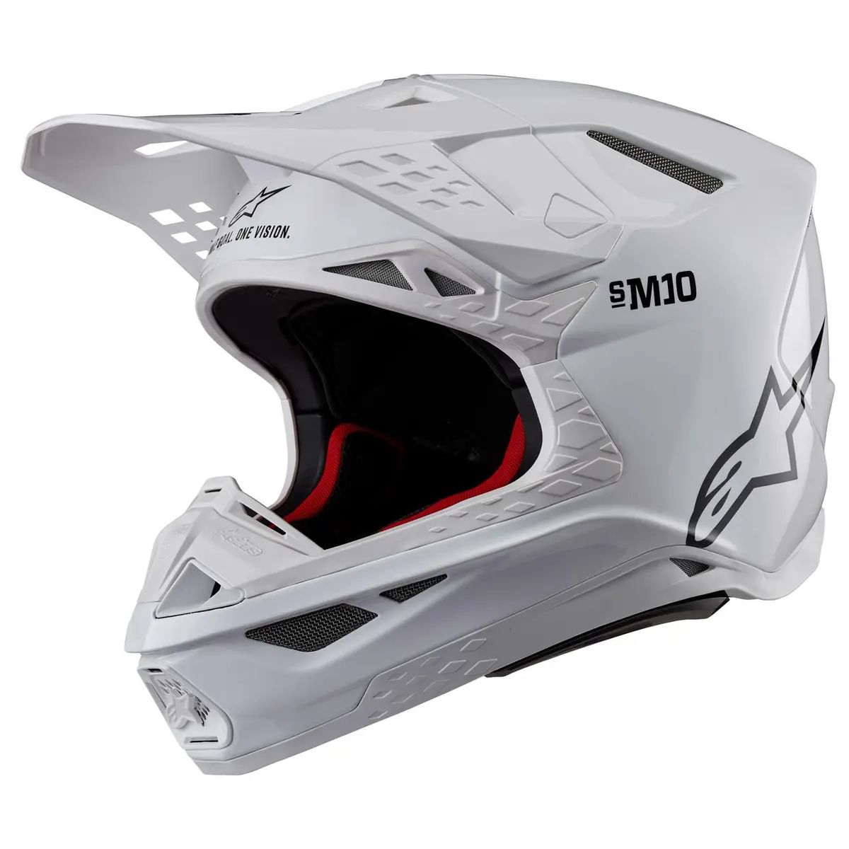 Alpinestars Supertech M10 Motocross Helmet – Xs Size, Matte Black Finish 8300323-2180-Xs 1