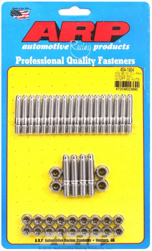 Arp High-Strength Oil Pan Stud Kit – Precision Threaded Fasteners (454-1904) 1