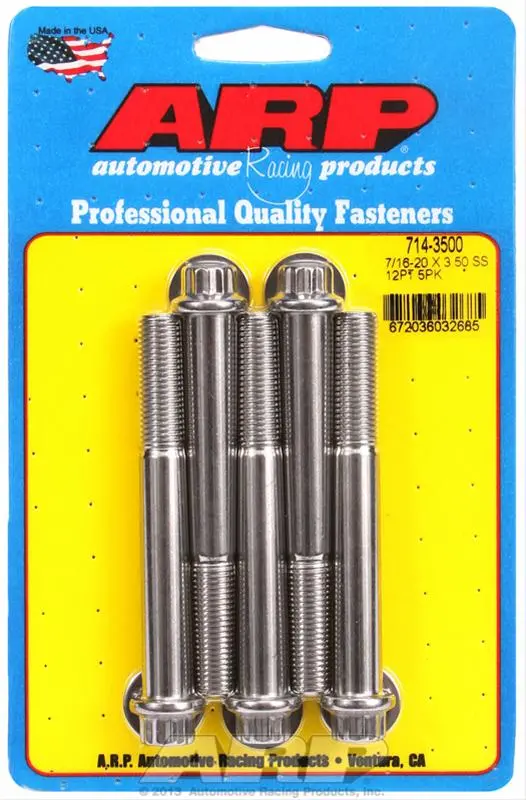 Arp 714-3500 Stainless Steel Fasteners – High-Strength Engine Bolts 1