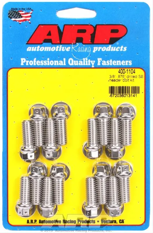 Arp Stainless Steel Header Bolts – Heat-Resistant, 400-1104 Series 1