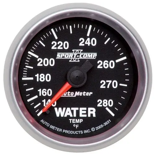 Autometer Sport-Comp Ii Water Temperature Gauge – 2-1/16" Dial, Au3631 1