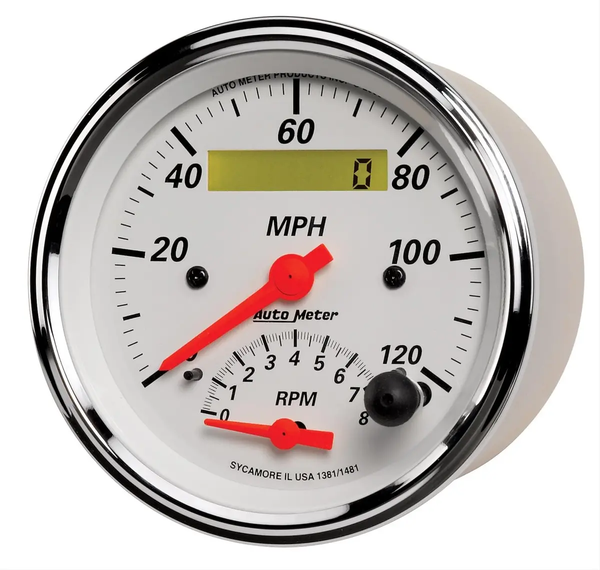 Autometer Arctic White Analog Gauge Kit – 52Mm Dash-Mounted Performance Instrument Set 1