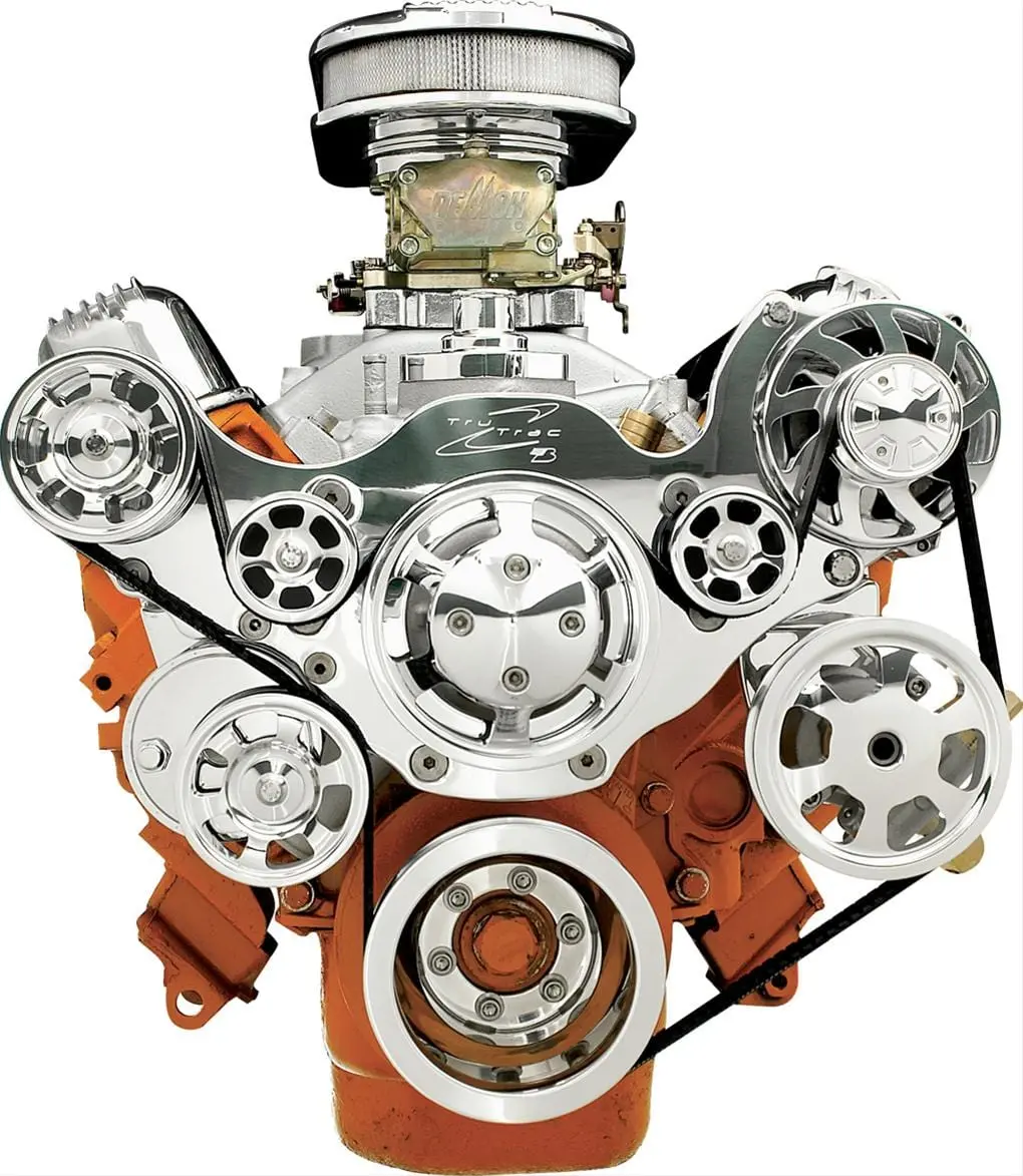 Billet Specialties 13805P Tru Trac Serpentine Drive Kit (No A/C) 1
