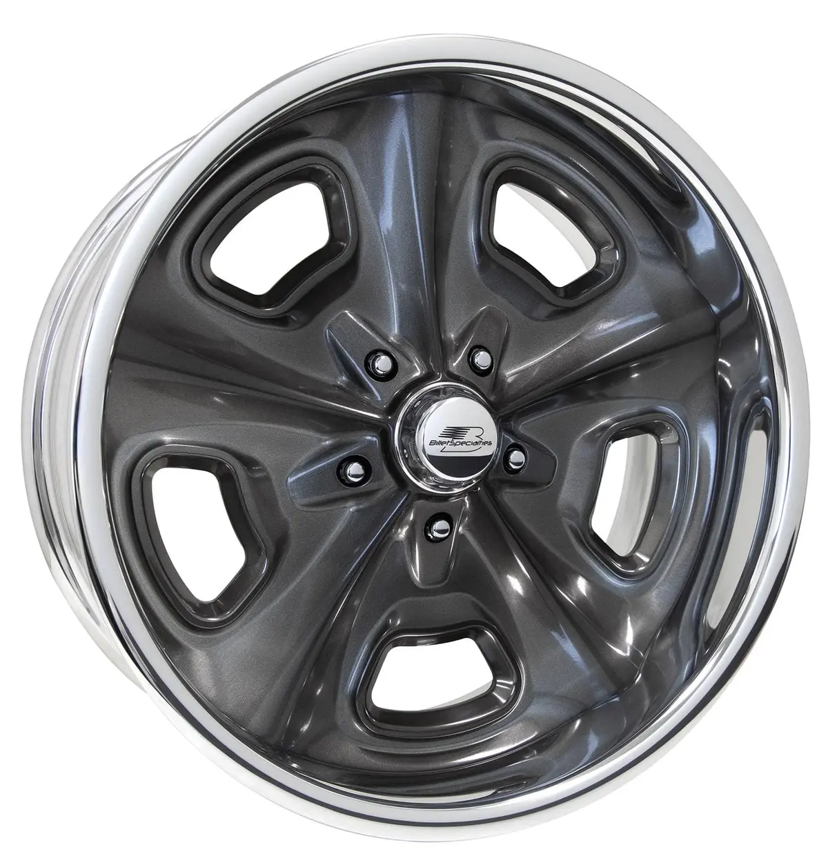 Billet Specialties Vintage Series Crossover Wheel – Smoke Finish, Custom Vds88S285 1