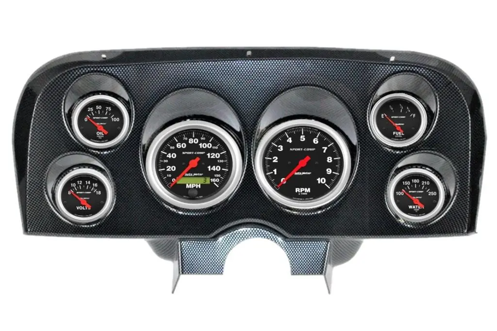 Vintage-Style Dash Gauge Kit With Integrated Instrument Cluster – Model 612690213 1