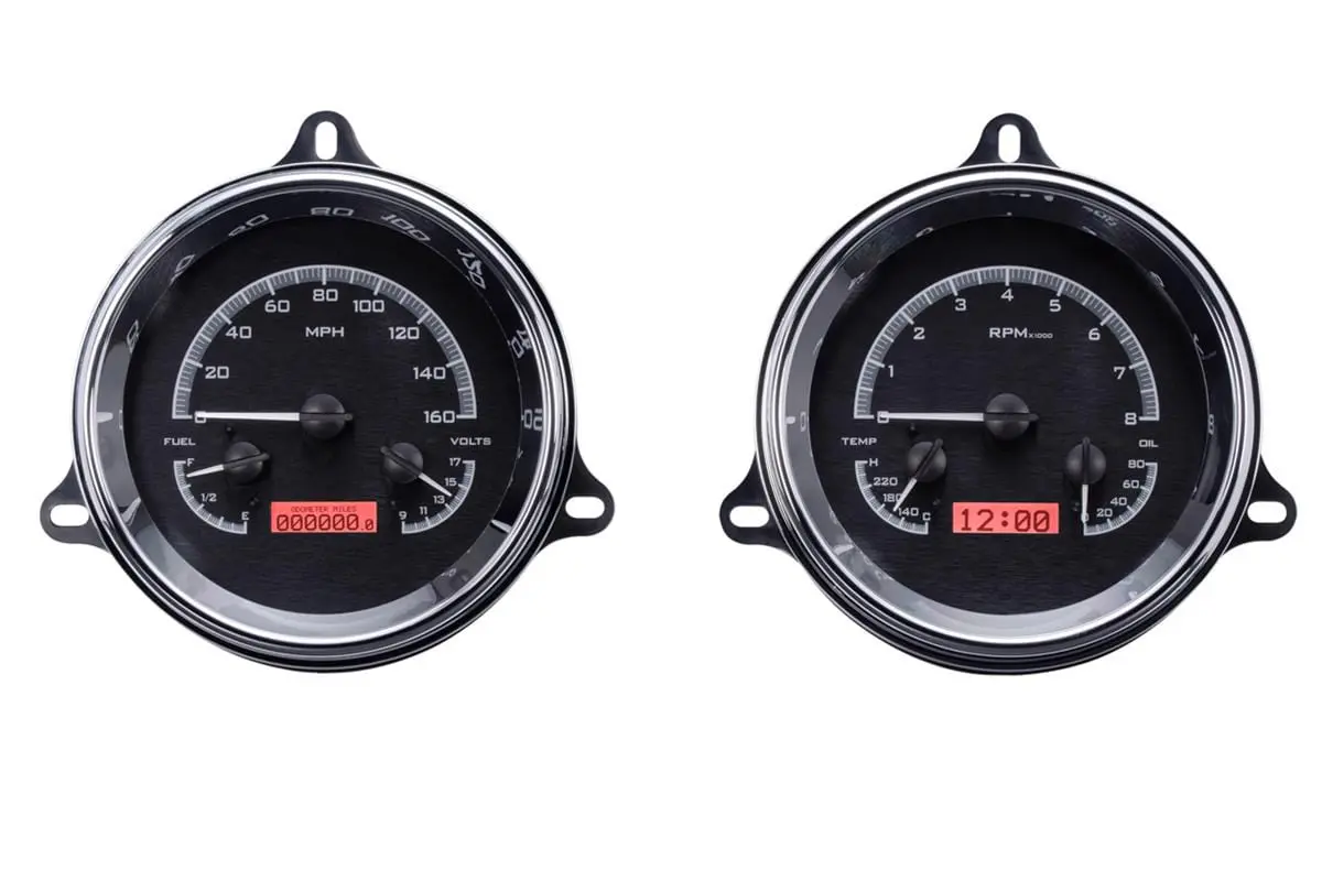 Dakota Digital Vhx-54C-Pu-K-R – Direct-Fit Analog Gauge Cluster For Pickup Trucks 1