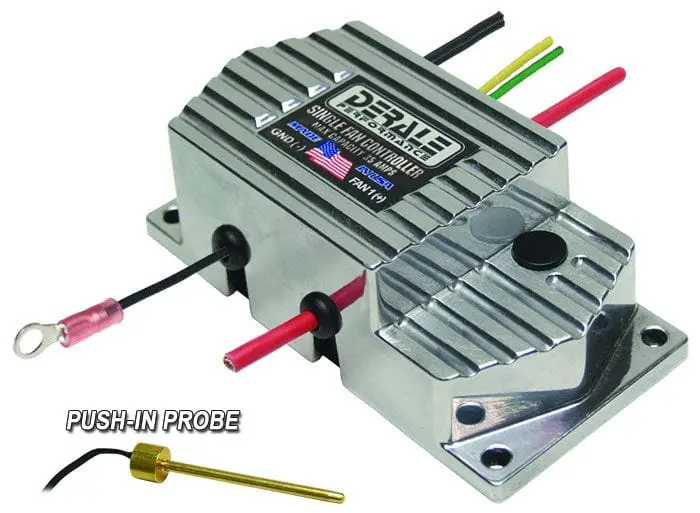 Derale Adjustable Single-Fan Controller – 35-Amp Max Output With Thermal Sensing 1