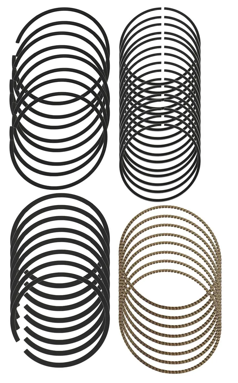Je Pistons S100S8-4500-5 Pro Seal Sportsman Ring Set 1
