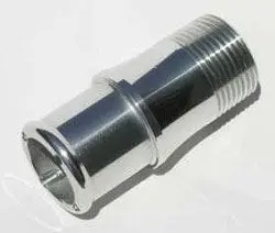 Chrome-Finished Inlet Fitting For 100-Series Electric Water Pumps – Mzwp1125C 1