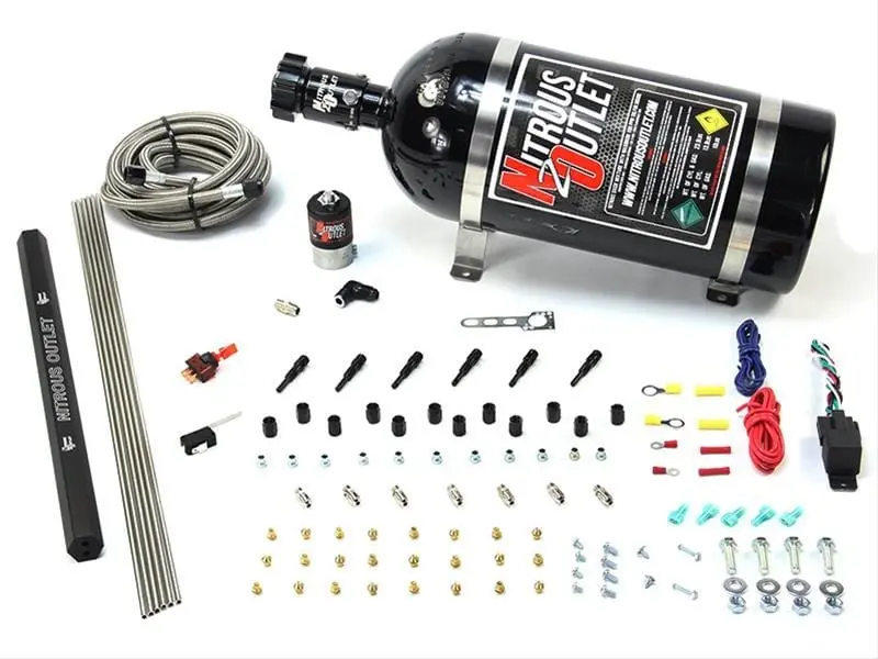 Nitrous Outlet 00-10433-L-Sbt-Ds-12 Progressive Nitrous System – Dual-Stage Bottle-Triggered Kit 1