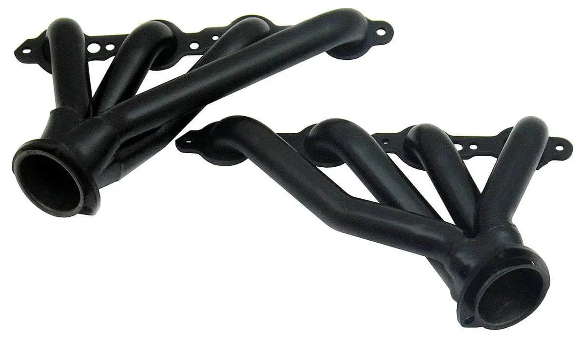 Path8076 Black-Finished Shorty Headers For Compact V8 Installations 1