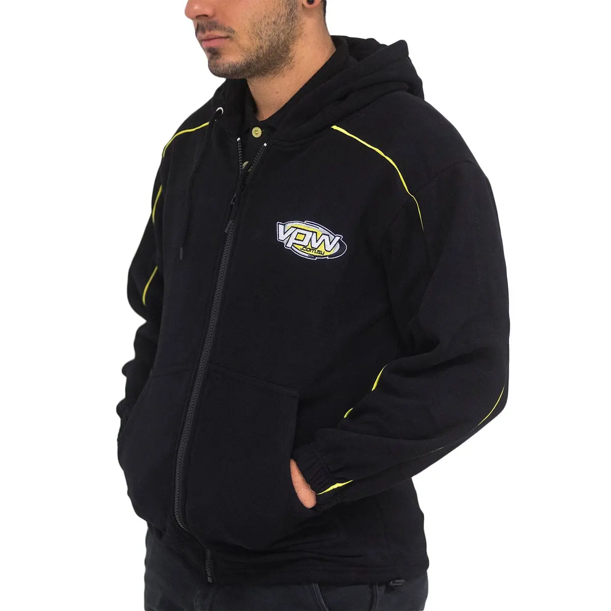 Vpw Zip-Up Hoodie – Classic Black 1